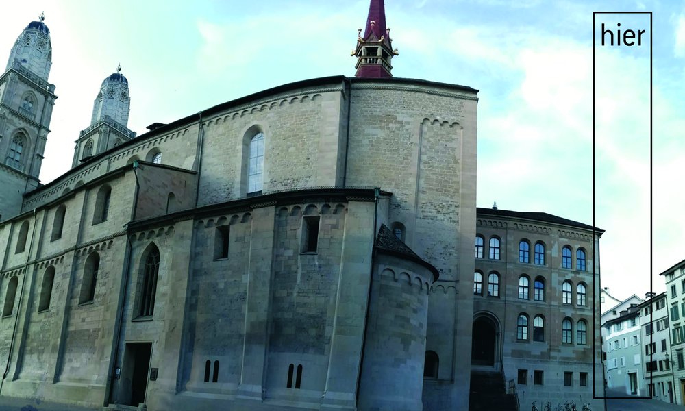 Sie finden unseren Laden direkt hinter dem Grossmünster